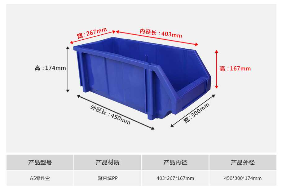 軒盛塑業(yè)A5組合式塑料零件盒