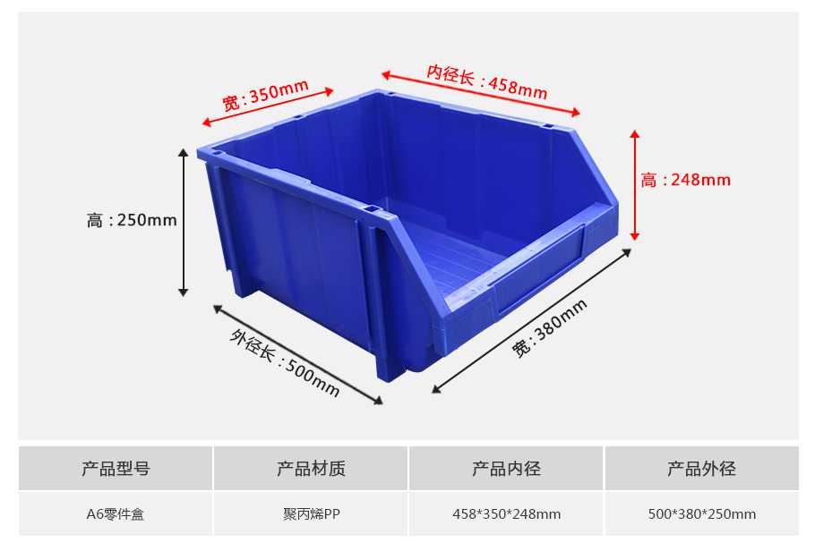 軒盛塑業(yè)A6組合式塑料零件盒